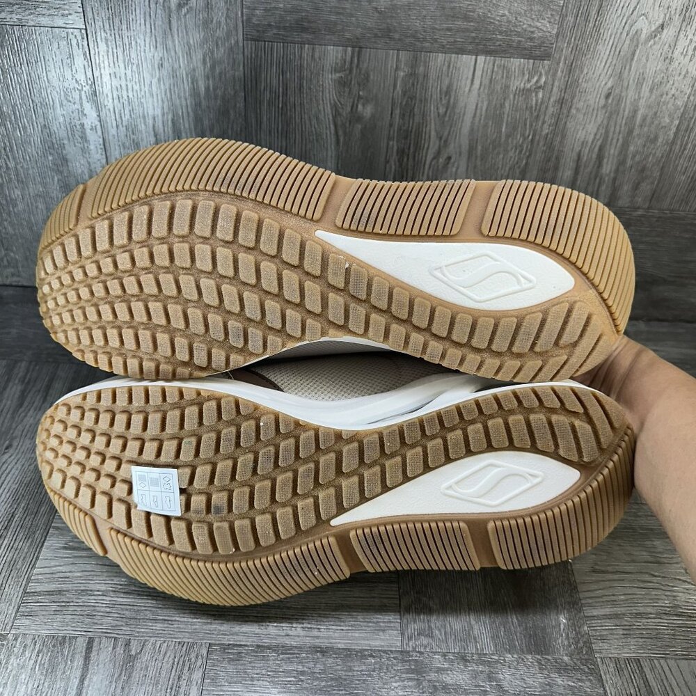 Skechers Light Gray and Mauve Platform Sneakers - Air-Cushion Sole - Picture 7 of 9